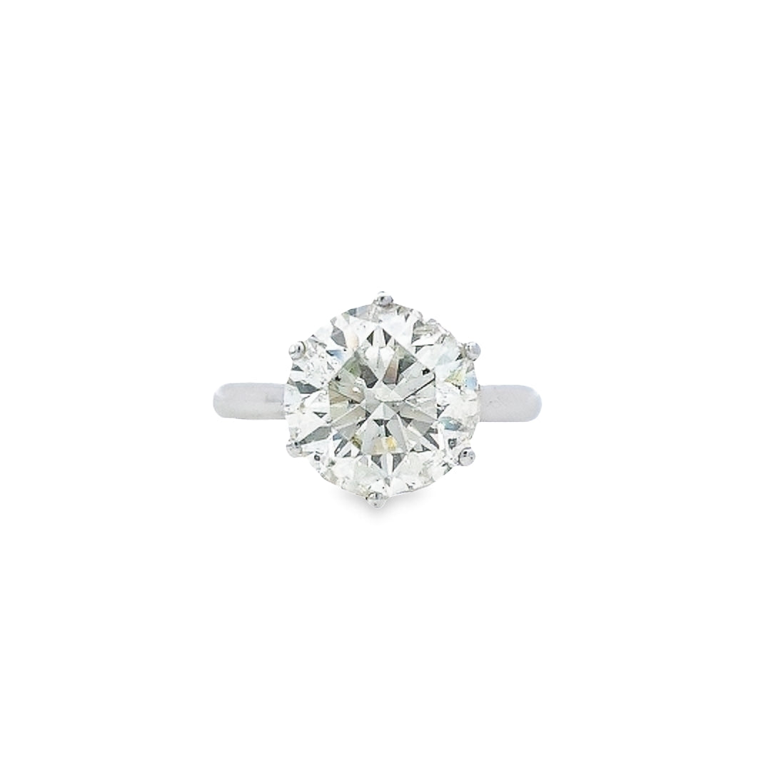 IGI 5.00ct M/I1 Diamond Solitaire Set in Platinum
