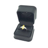 GIA 3.02ct Fancy Intense Yellow Marquise Cut Diamond Ring