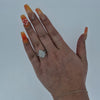 IGI 2.02ct F/SI1 LAB Diamond Halo Ring Set in Platinum