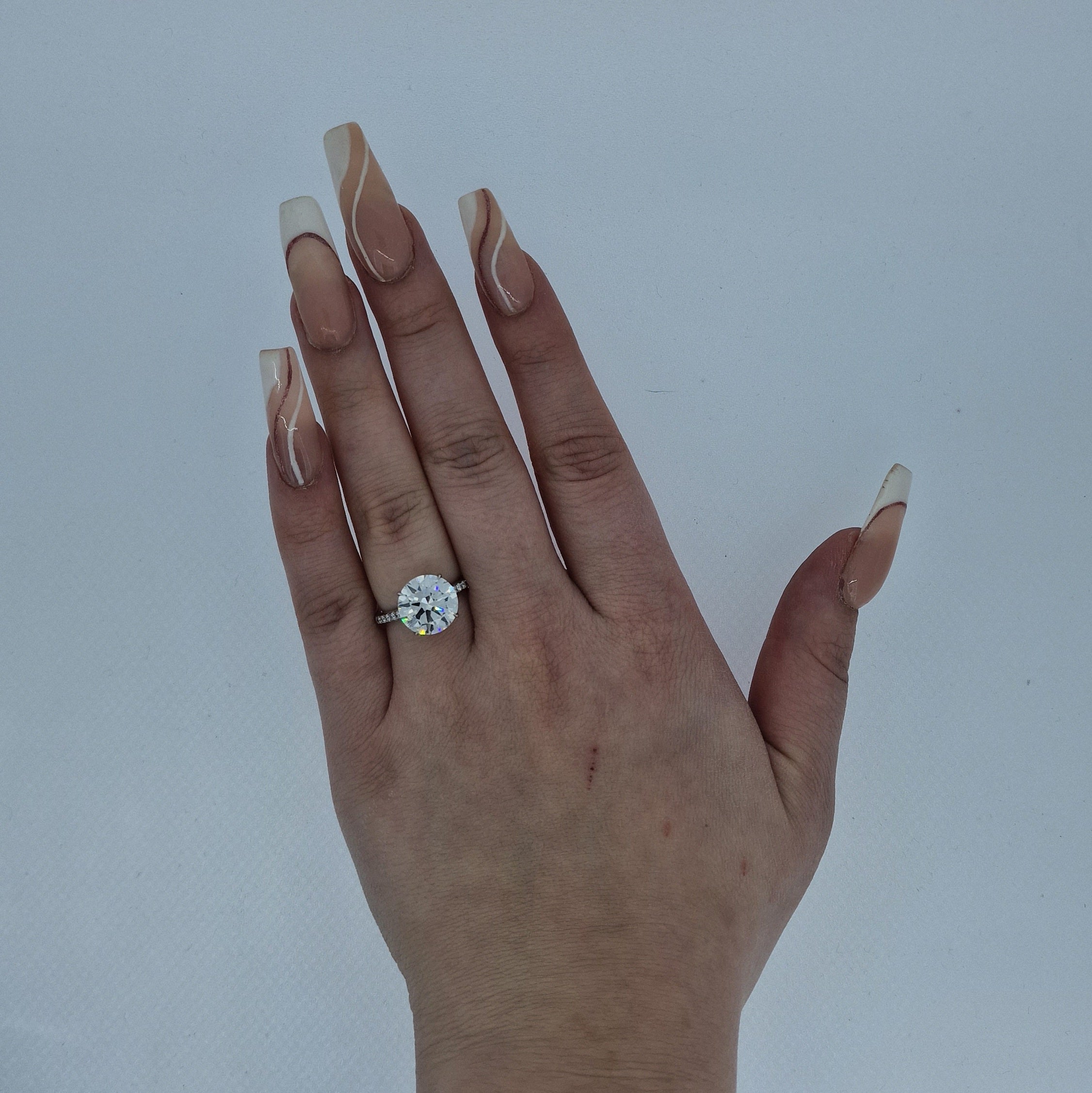 GIA 5.02ct H/VS2 Diamond Solitaire set in 18ct White Gold - Montpellier Jewellers