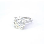 10.07ct Round Brilliant Cut Diamond Solitaire Set in 18ct White Gold
