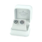 Pearl Stud Earrings Tahitian Pearls 11mm - 11.5mm