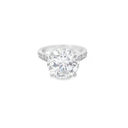 GIA 5.01ct G/SI1 Round Brilliant Cut Diamond Solitaire set in Platinum