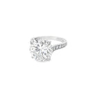 GIA 5.01ct G/SI1 Round Brilliant Cut Diamond Solitaire set in Platinum