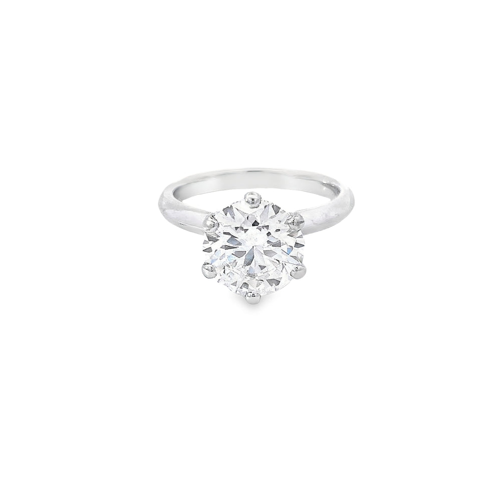 IGI 3.01ct G/VS2 LAB Diamond Solitaire Engagement Ring Set In Platinum