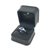 Gubelin Certified 2.71ct Sapphire (No Heat) & Diamond Ring