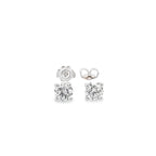 GIA 2.01ct L/SI2 Diamond Stud Earrings Set In 18ct White Gold