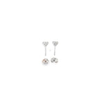 GIA 2.01ct L/SI2 Diamond Stud Earrings Set In 18ct White Gold