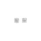 GIA 2.01ct L/SI2 Diamond Stud Earrings Set In 18ct White Gold