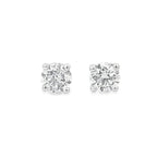 GIA 2.01ct L/SI2 Diamond Stud Earrings Set In 18ct White Gold