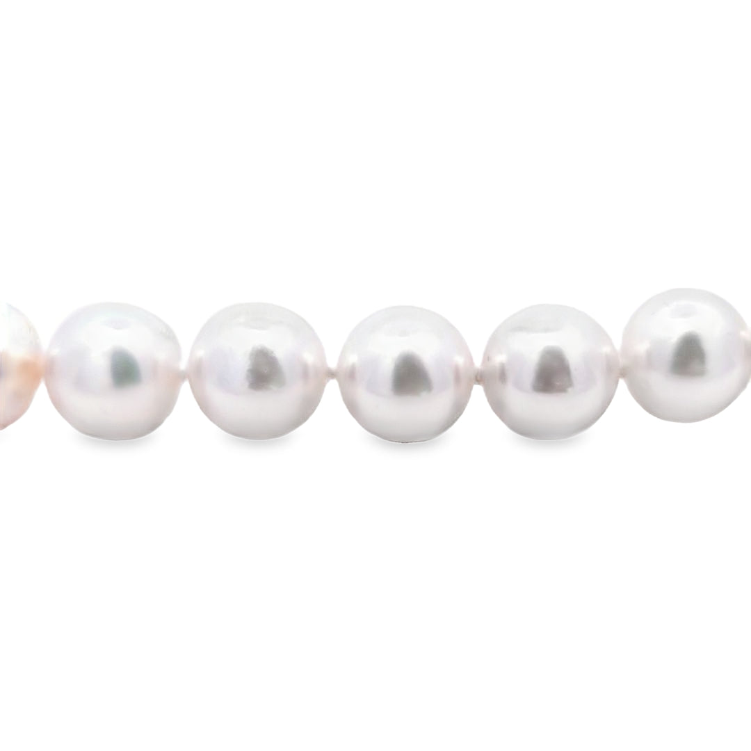 Akoya Pearl Necklace 9.0-9.5mm AA+ Quality