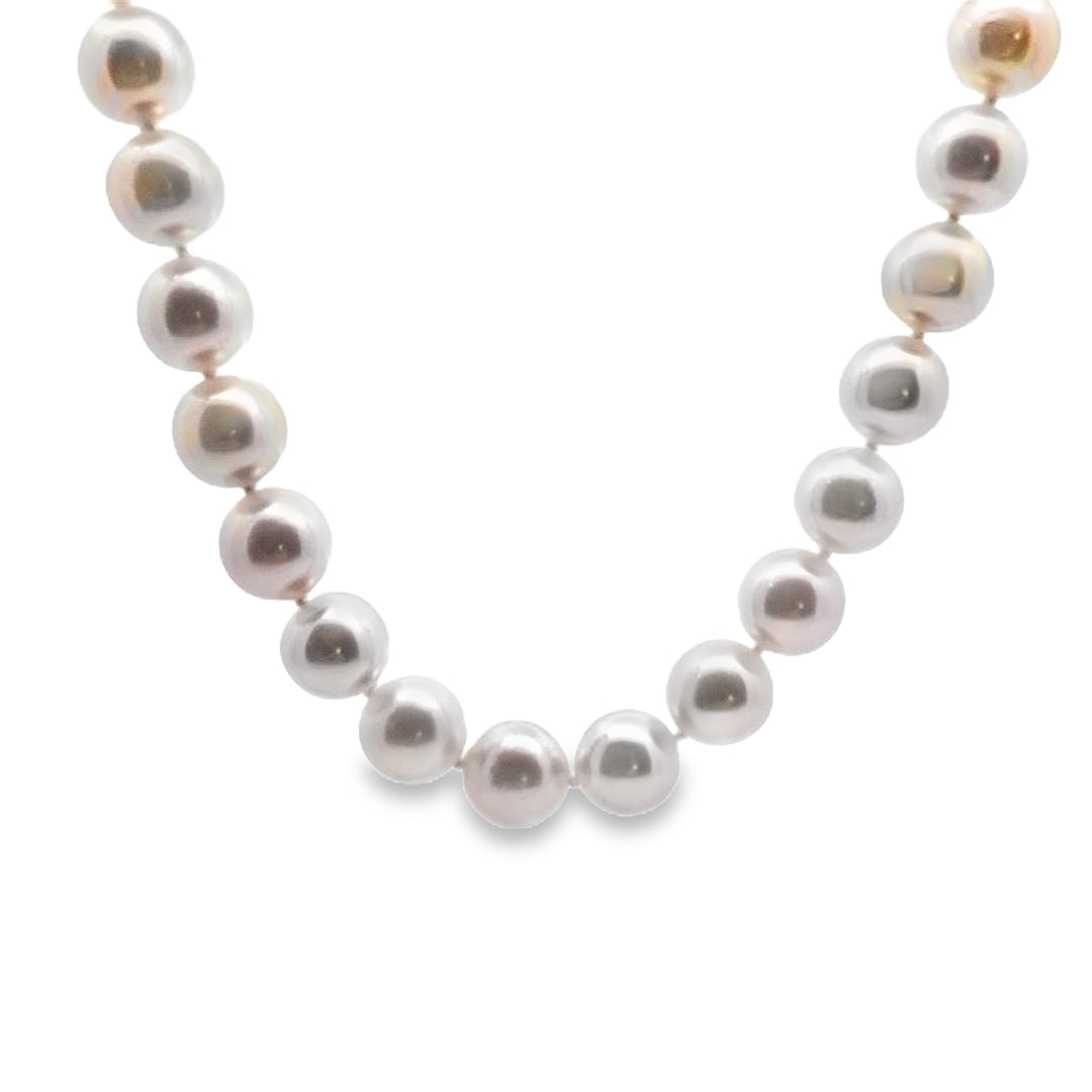 Akoya Pearl Necklace 9.0-9.5mm AA+ Quality