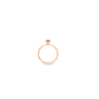 GIA 1.00ct Fancy Dark Orangy Brown Oval Cut Diamond Solitaire Set in 18ct Rose Gold
