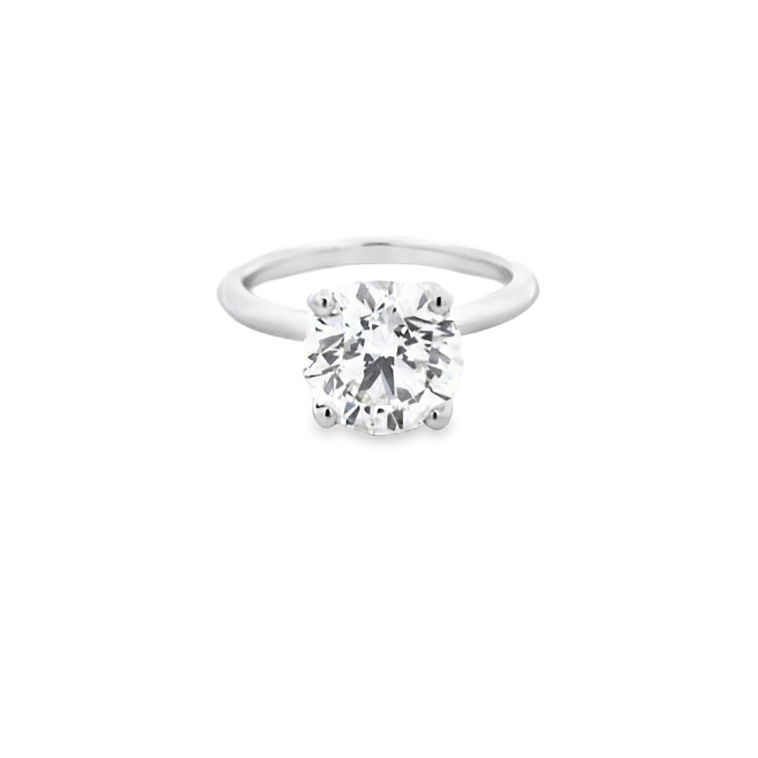 GIA 3.01ct L/SI2 Round Brilliant Cut Diamond Solitaire set in Platinum