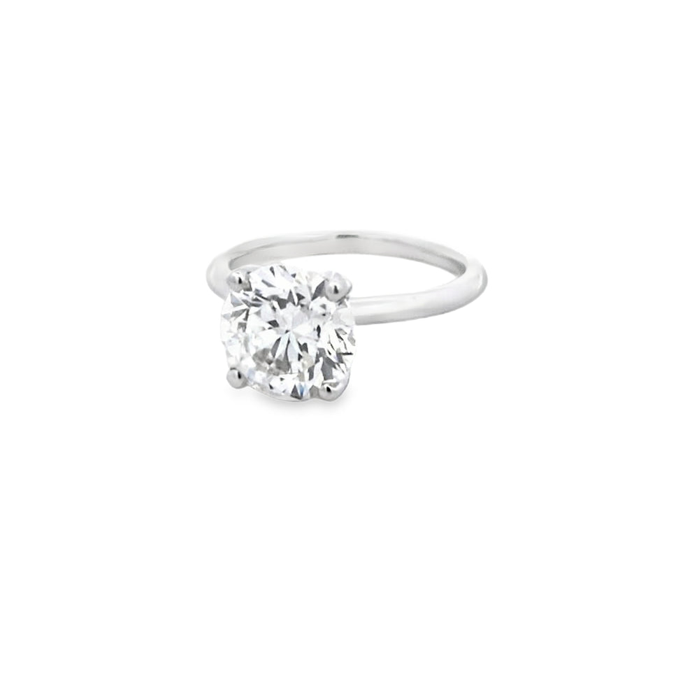 GIA 3.01ct L/SI2 Round Brilliant Cut Diamond Solitaire set in Platinum