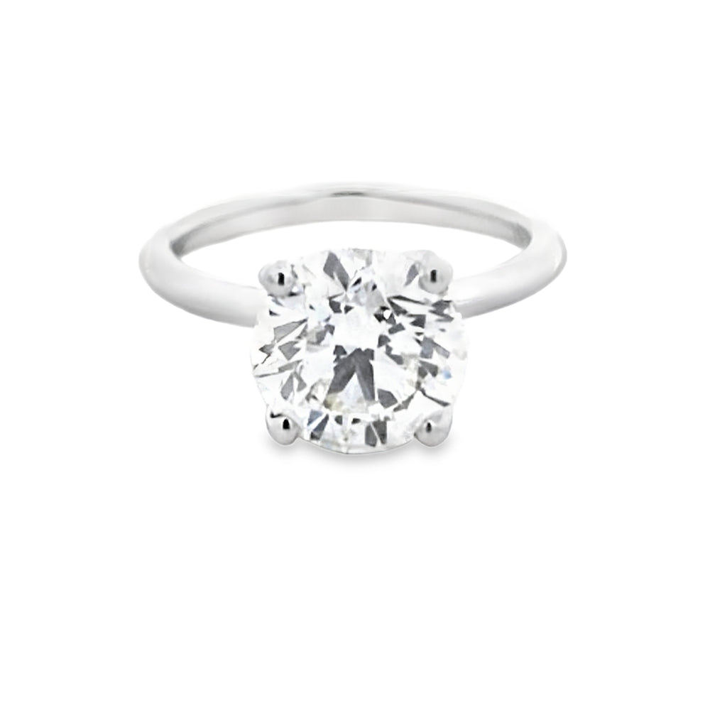 GIA 3.01ct L/SI2 Round Brilliant Cut Diamond Solitaire set in Platinum