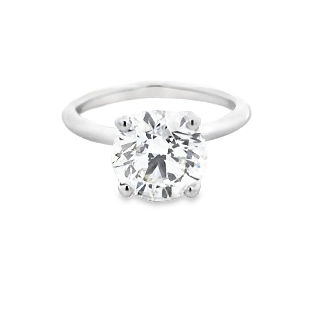 GIA 3.01ct L/SI2 Round Brilliant Cut Diamond Solitaire set in Platinum