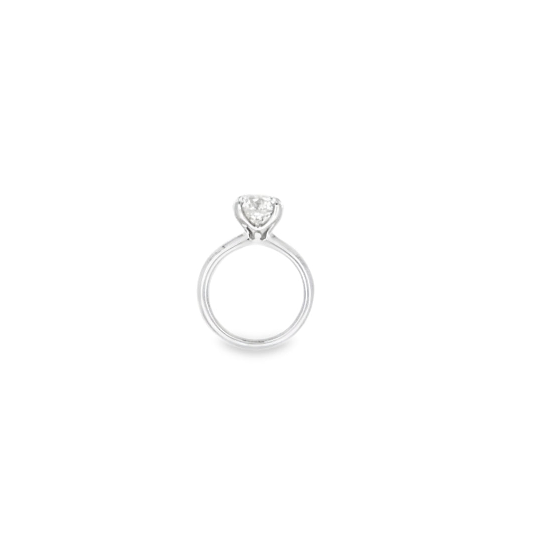 GIA 3.01ct L/SI2 Round Brilliant Cut Diamond Solitaire set in Platinum