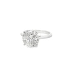 6.01ct H/I1 Round Brilliant Cut Diamond Solitaire set in Platinum