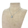 IGI 1.55ct Fancy Vivid Blue/SI1 LAB Diamond Pear Shape Pendant in Platinum