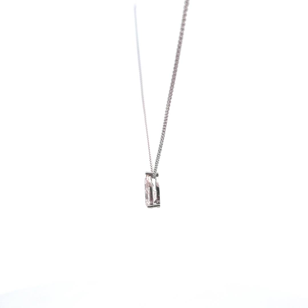 IGI 1.50ct Fancy Brown Pink/VS2 LAB Diamond Pear Shape Pendant in Platinum