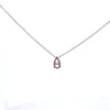 IGI 1.50ct Fancy Brown Pink/VS2 LAB Diamond Pear Shape Pendant in Platinum