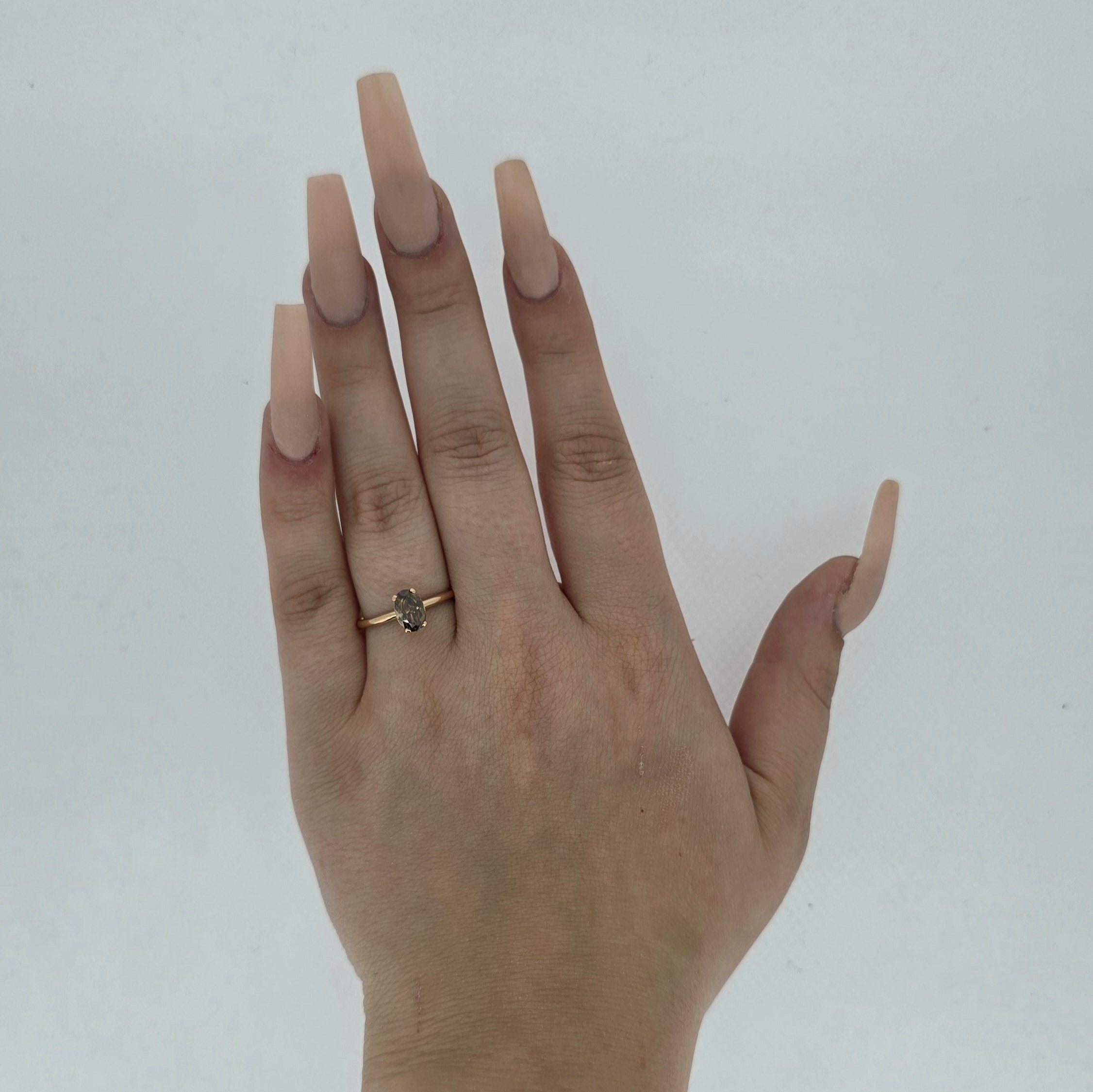 VIP GIA 1.00ct Fancy Dark Orangy Brown Oval Cut Diamond Solitaire Set in 18ct Rose Gold - Montpellier Jewellers