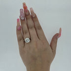 6.01ct H/I1 Round Brilliant Cut Diamond Solitaire set in Platinum