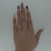 Oval Cut Ruby & Diamond Halo Ring Set in Platinum