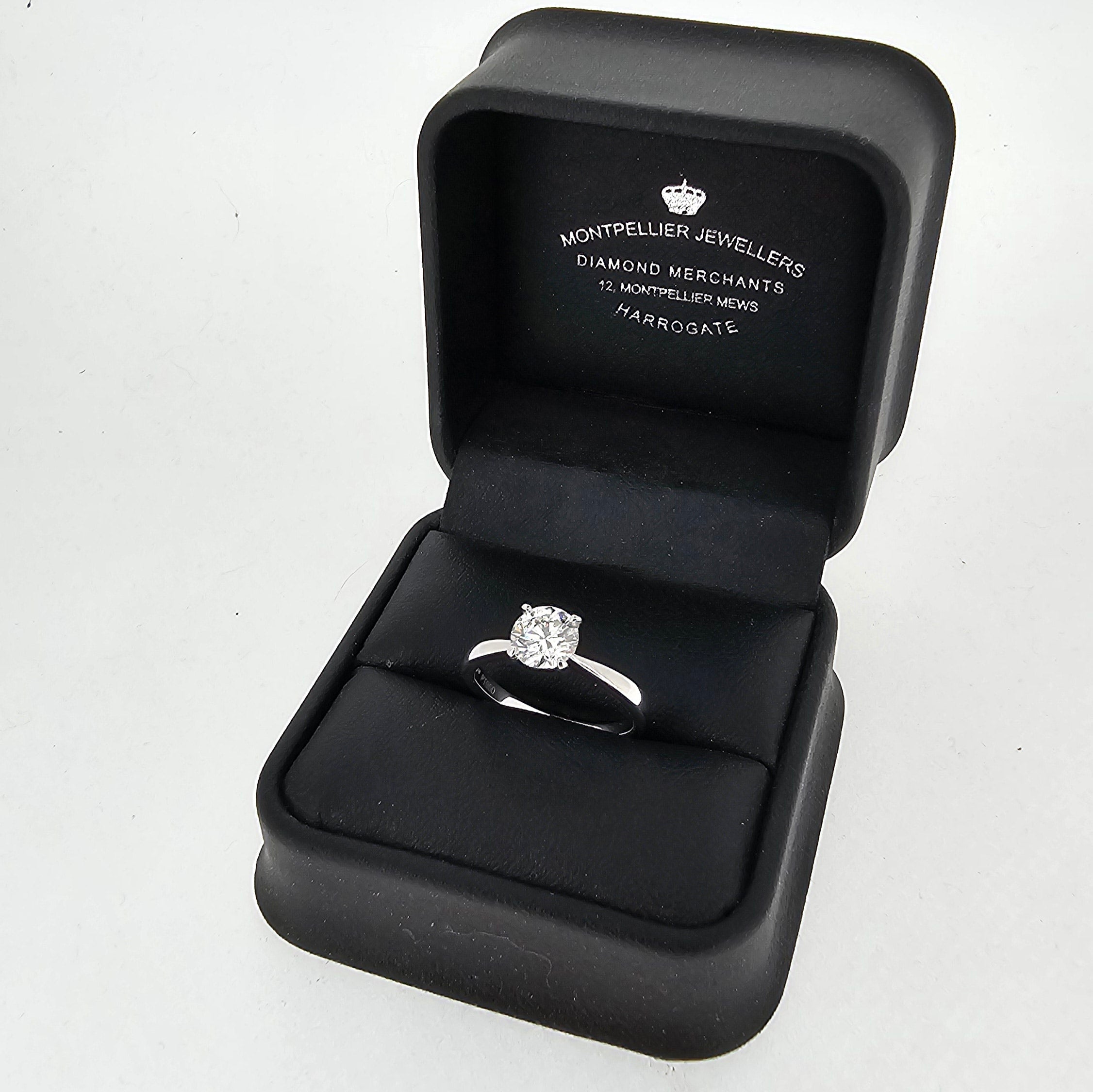 VIP GIA 1.01ct I/SI2 Round Brilliant Cut Diamond Solitaire set in Platinum - Montpellier Jewellers
