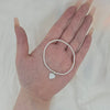 Expanding Silver Forever Love Heart Charm Bracelet (925 Silver)
