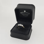 1.35ct F/VS LAB Diamond 3 Stone Ring Set In Yellow Gold