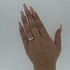 1.35ct F/VS LAB Diamond 3 Stone Ring Set In Yellow Gold