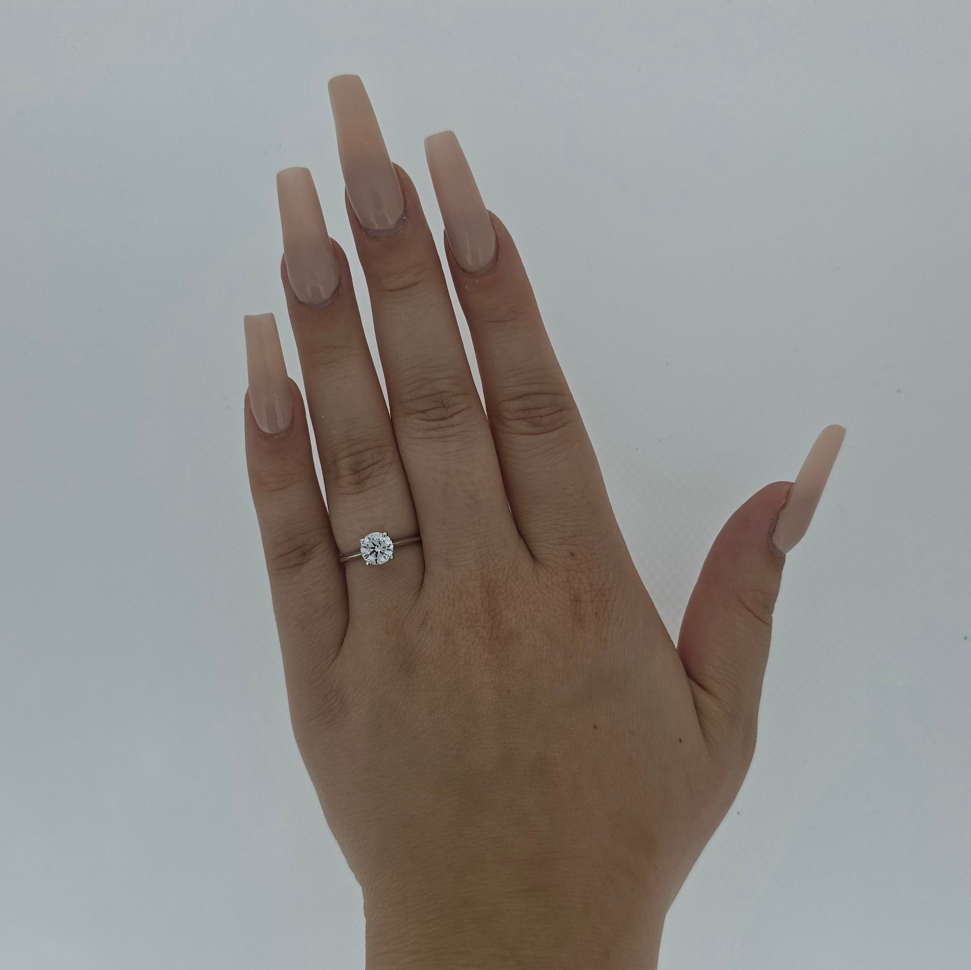 1.02ct D/VS LAB Diamond Solitaire set in White Gold