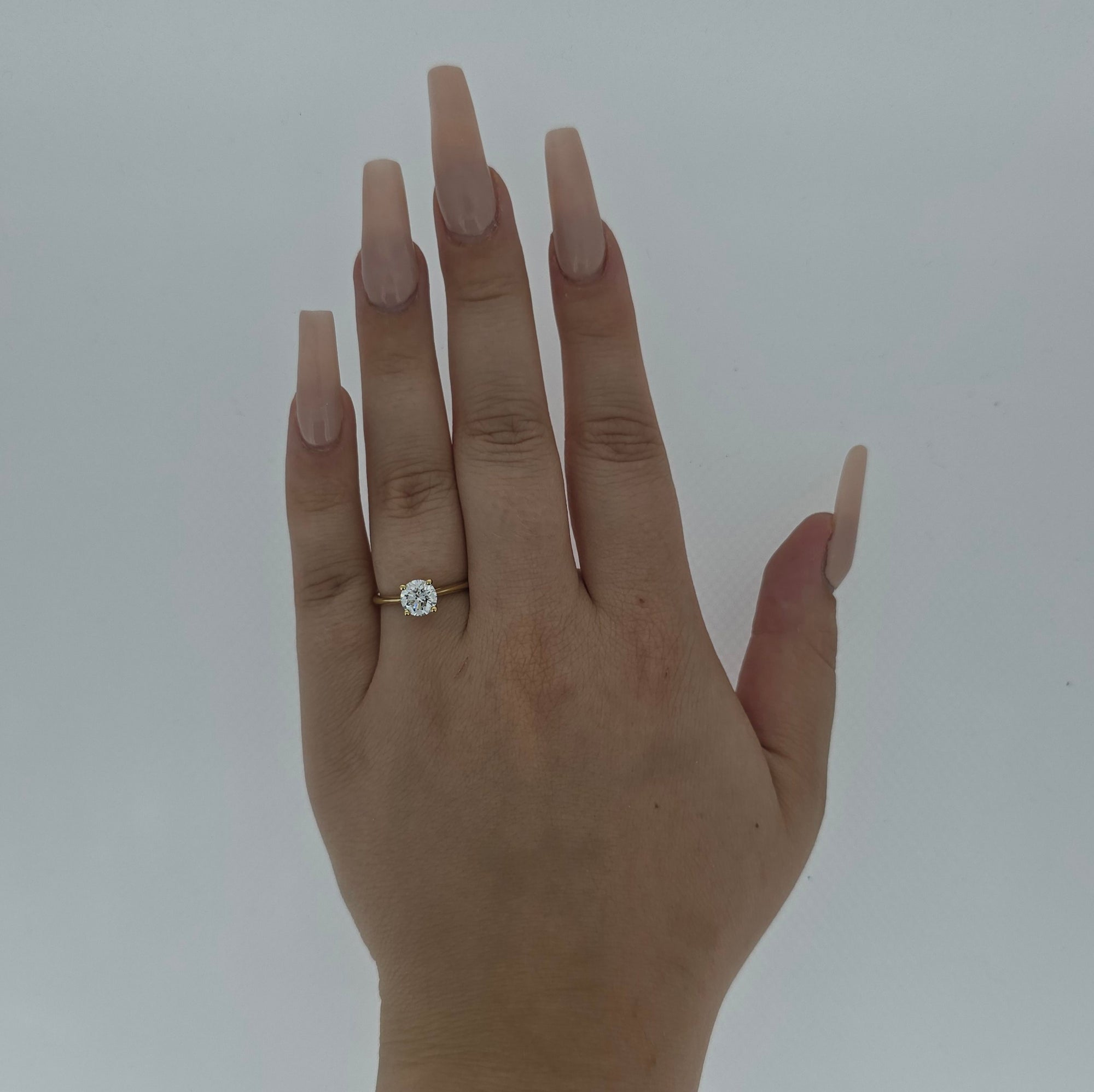 1.02ct D/VS LAB Diamond Solitaire set in Yellow Gold