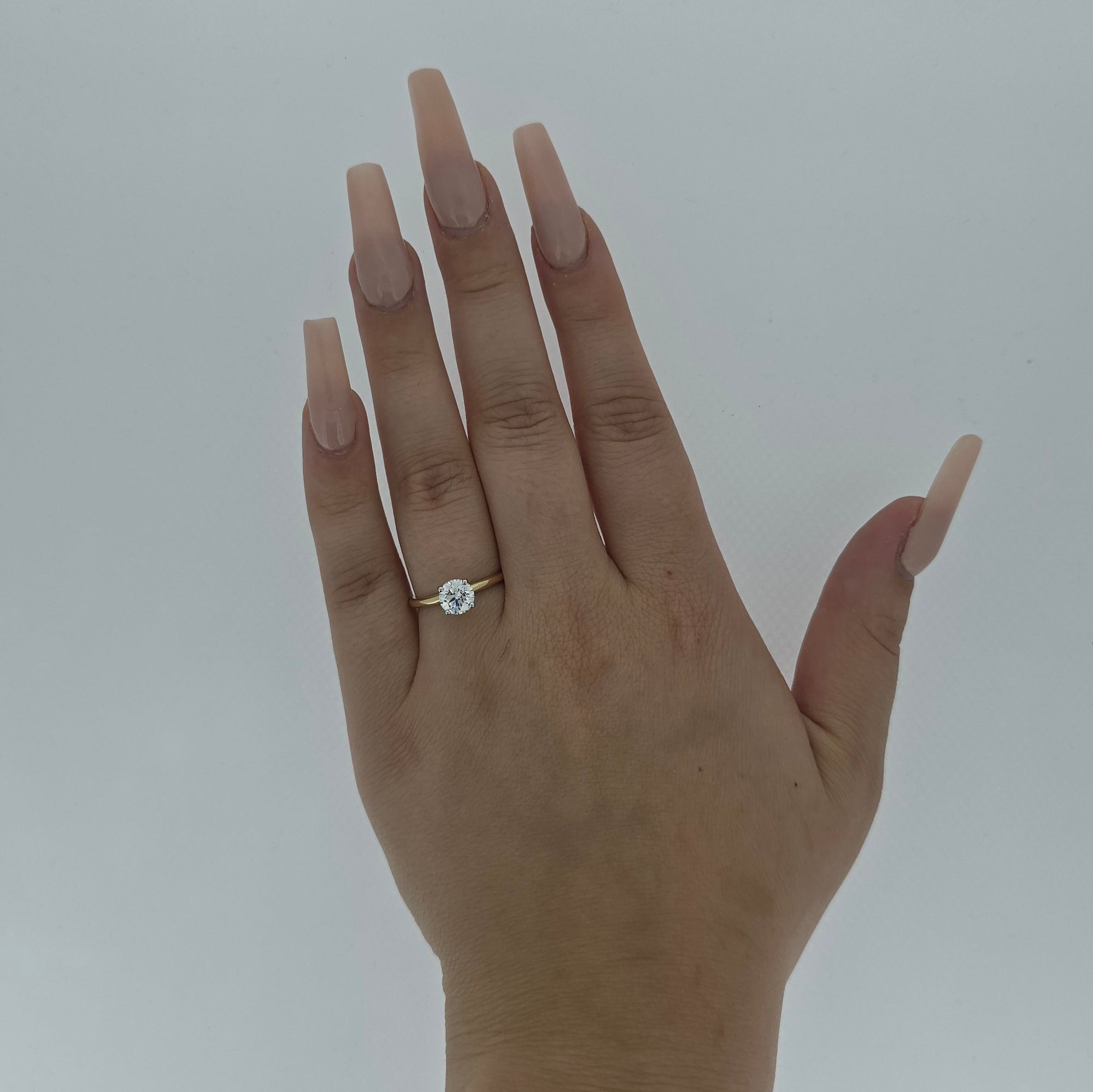 1.01ct D/VS LAB Diamond Solitaire set in Yellow Gold