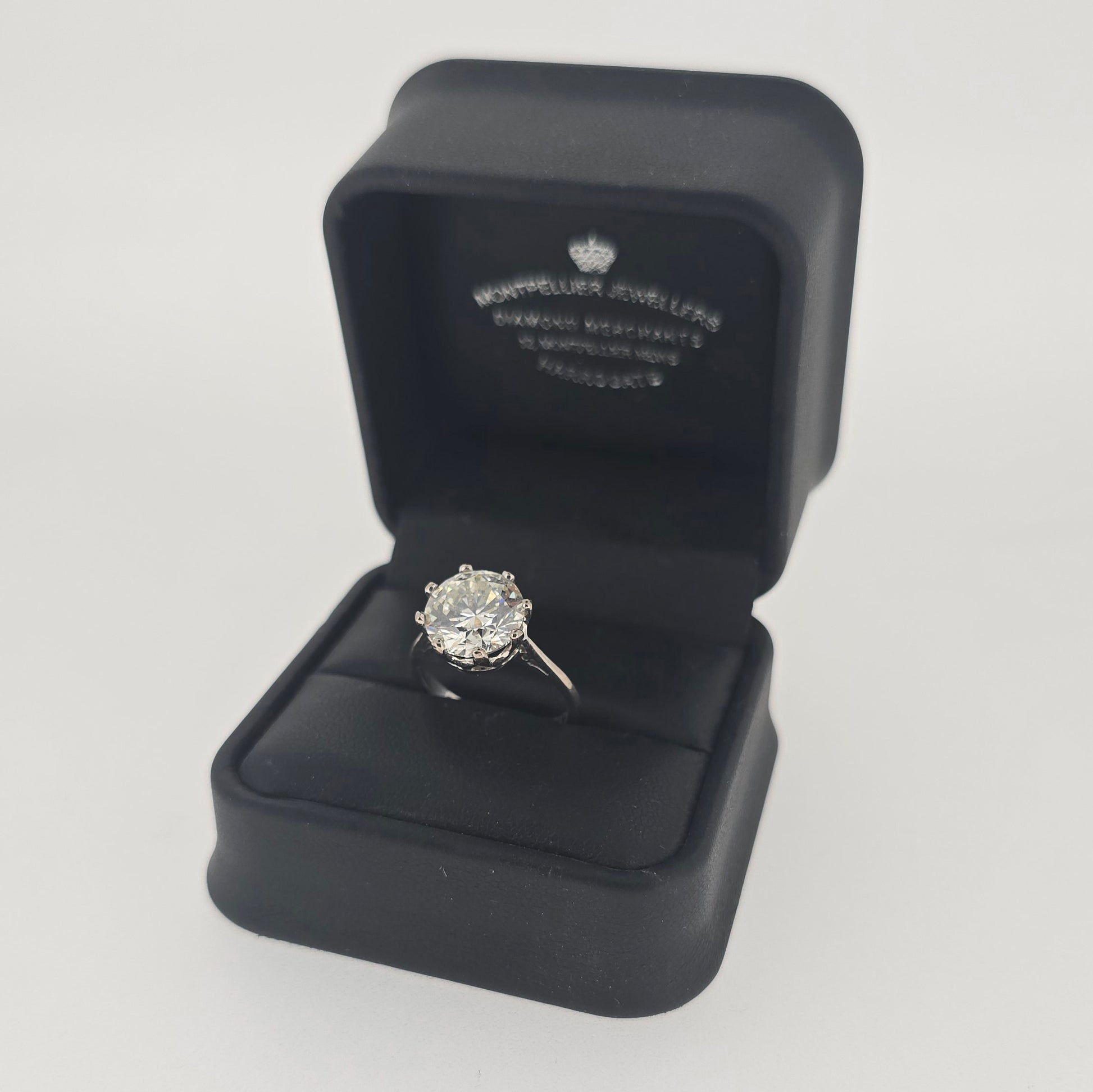 IGI 4.01ct J/SI2 Diamond Solitaire set in 18ct White Gold