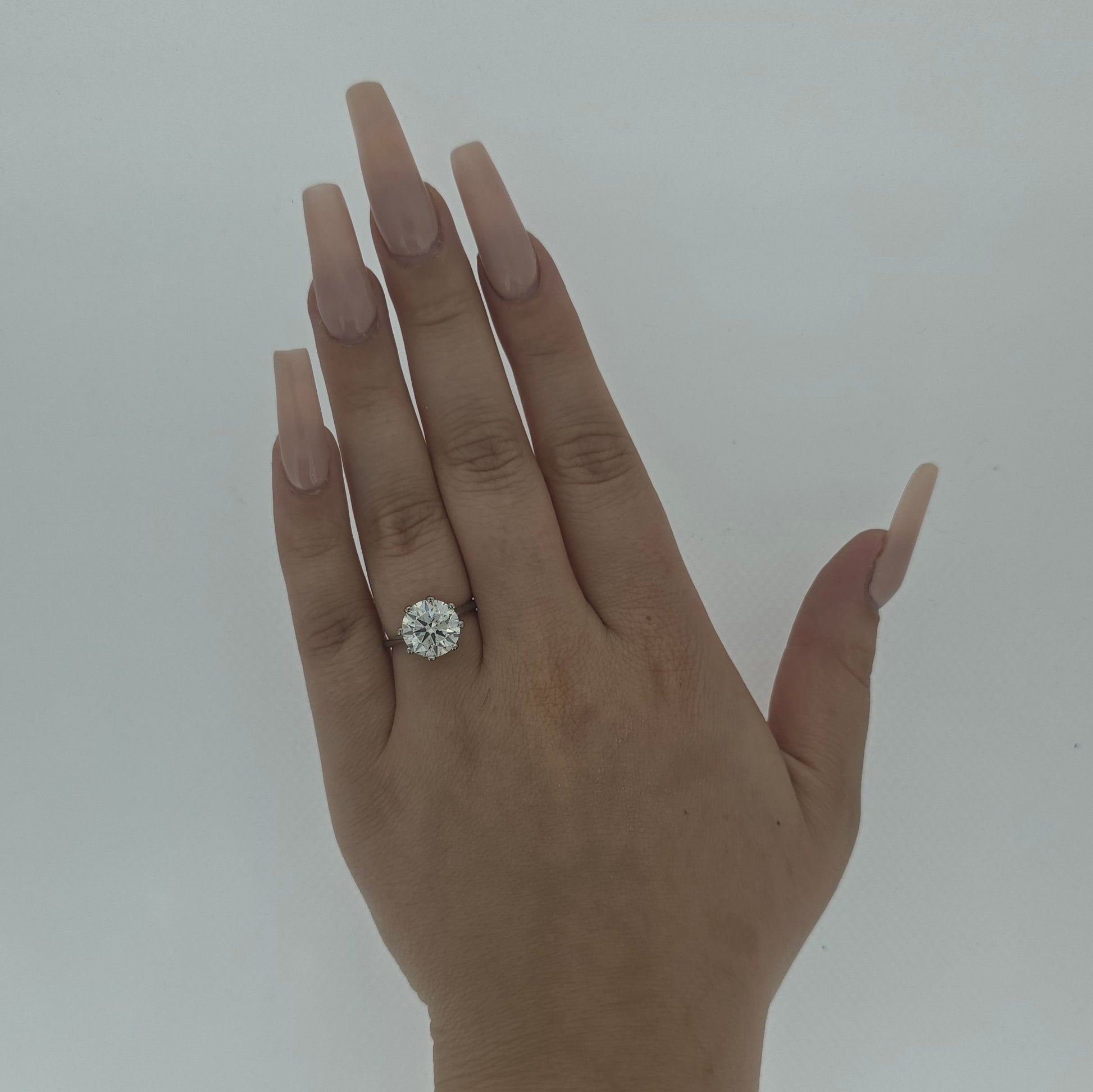 IGI 4.01ct J/SI2 Diamond Solitaire set in 18ct White Gold