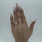 1.05ct D/VS2 LAB Diamond Halo Ring set in Platinum