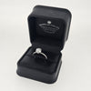 1.62ct LAB Diamond Ring with Diamond Shoulders and Hidden Halo set in 9ct White Gold