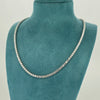 15ct LAB Diamond Tennis Necklace Set in 9ct White Gold