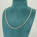 15ct LAB Diamond Tennis Necklace Set in 9ct White Gold - Montpellier Jewellers