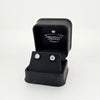 2.06ct H/SI Diamond Stud Earrings Set In White Gold