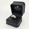 5.50ct F/VS1 Square Cushion Cut LAB Diamond Solitaire 3 Stone Ring Set in White Gold