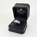 4.63ct F/VS1 Round Brilliant Cut LAB Diamond 3 Stone Ring Set in White Gold