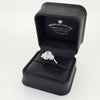 IGI 3.03ct D/VS2 Oval Shape LAB Diamond Ring with Half Moon Side Stones Set in Platinum - Montpellier Jewellers