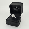 IGI 3.07ct D/VS1 Radiant Cut LAB Diamond Solitaire Ring with Trapezoid Side Stones Set in Platinum - Montpellier Jewellers