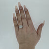 IGI 3.07ct D/VS1 Radiant Cut LAB Diamond Solitaire Ring with Trapezoid Side Stones Set in Platinum - Montpellier Jewellers