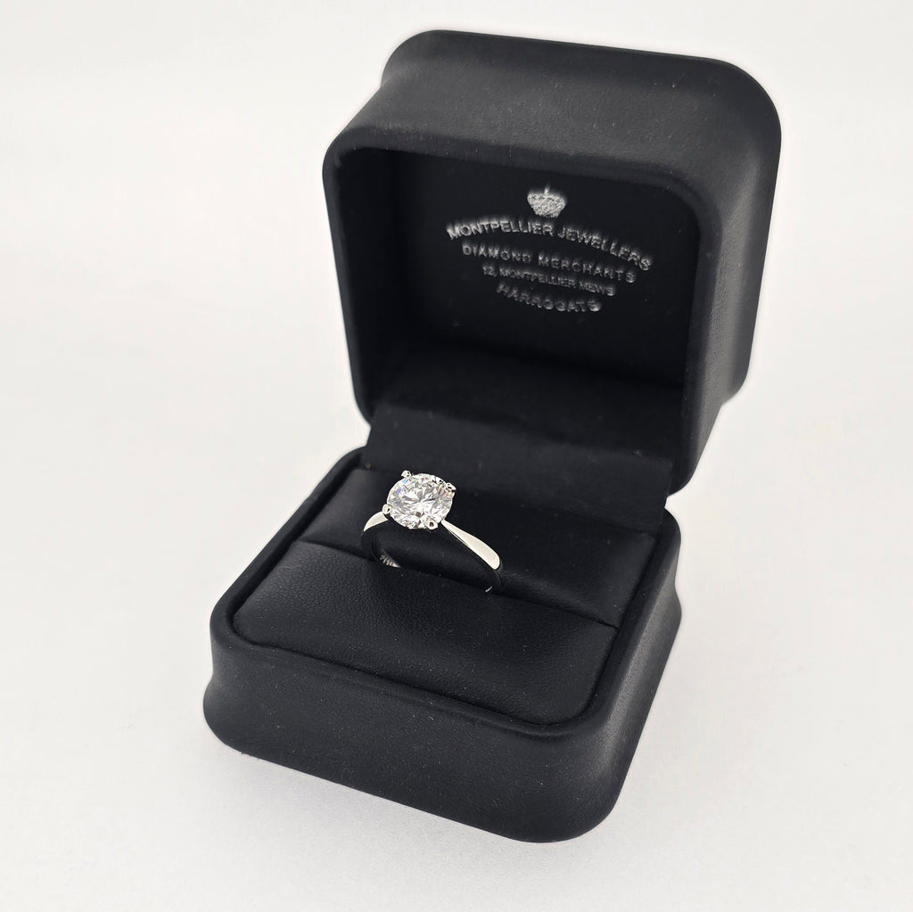 IGI 2.01ct D/VVS2 LAB Diamond Solitaire Set In Platinum - Montpellier Jewellers