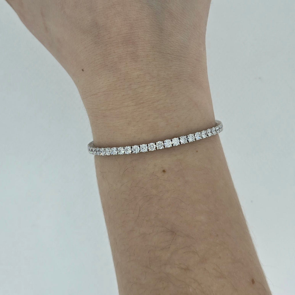 6.00ct LAB Diamond Line Bracelet Set in White Gold - Montpellier Jewellers
